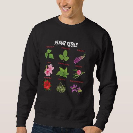 Botanische Chart-Garten-Enthusiast Grafik Sweatshirt (Vorderseite)