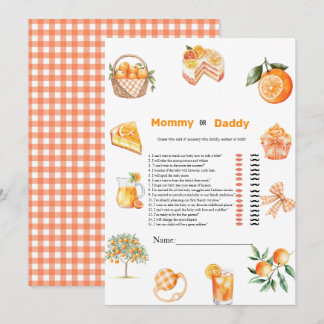 Botanische Citrus-Baby-Eigenschaft-Baby-Shower-Spi Einladung