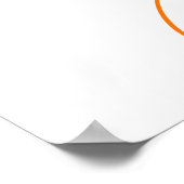 Botanische Citrus Orange Babydusche Bücher und Ges Poster (Ecke)