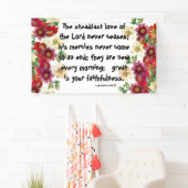 Botanische Dahila Blumen-Gott-Liebe-christliche Banner (Insitu)