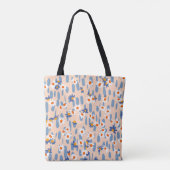 Botanische Daisies: Vintages nahtloses Muster. Tasche (Rückseite)