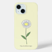 Botanische Daisy-Blume gelb Case-Mate iPhone Hülle (Rückseite)