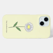 Botanische Daisy-Blume gelb Case-Mate iPhone Hülle (Rückseite (Horizontal))