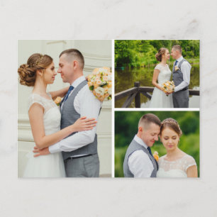 Botanische Daisy Floral Wedding Danke Postcard Ankündigungspostkarte