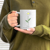 Botanische Daisy Pastel Blume Kaffeetasse