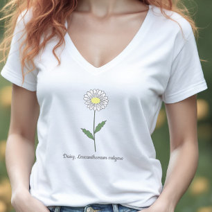 Botanische Daisy Pastel Blume T-Shirt