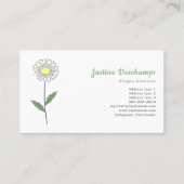 Botanische Daisy Pastel Blume Visitenkarte (Vorderseite)