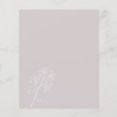 Botanische Daten-Umschließungskarte für die Rose D (Rückseite)