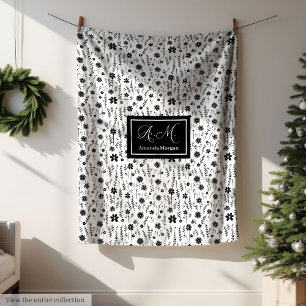 Botanische Decke Personalisiert Monochrom Minimal