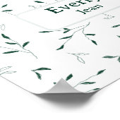 Botanische Dekoration des Kinderzimmers Minimalist (Ecke)