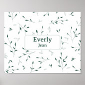 Botanische Dekoration des Kinderzimmers Minimalist (Vorne)