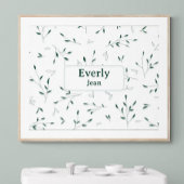 Botanische Dekoration des Kinderzimmers Minimalist