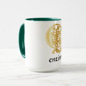 Botanische Dekorative Hauptstadt Q Tasse (Vorderseite Links)