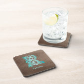 Botanische Dekorative mittelalterliche Hauptstadt Getränkeuntersetzer (Rechte Seite)