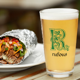 Botanische Dekorative mittelalterliche Hauptstadt  Glas