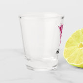 Botanische Dekorative mittelalterliche Hauptstadt  Schnapsglas (Links)