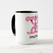 Botanische Dekorative mittelalterliche Hauptstadt Tasse (Vorderseite Links)