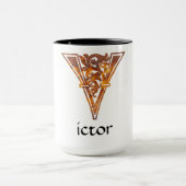 Botanische Dekorative mittelalterliche Hauptstadt  Tasse (Zentrum)