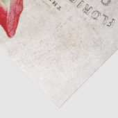 Botanische Dekoupage der Vintagen Rosa Rose Seidenpapier (Ausschnitt)