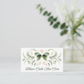 Botanische Design Skin Care Business Card Visitenkarte (Stehend Vorderseite)