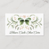 Botanische Design Skin Care Business Card Visitenkarte (Vorderseite)