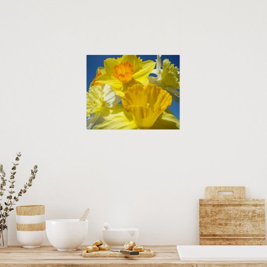 Botanische Drucke Gerahmte Kunstgeschenke Gelbe Da (Küche)