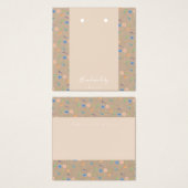 Botanische Earring Card Watercolor Wild Florals (Vorne & Hinten)