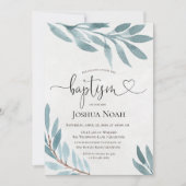 Botanische Einladung zur Aquarelltaufe (Vorderseite)