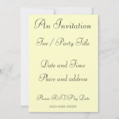 Botanische Einladungen in Gelb und Rosa (Rückseite)