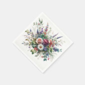 Botanische Elegance Blumenpapier Napkin Serviette (Ecke)