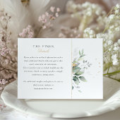 Botanische Elegance - Hochzeitskarte Begleitkarte