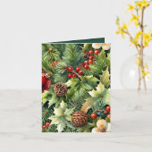 Botanische Elegance Im Foto Weihnachten Karte (Gelbe Blume)