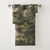 Botanische Elegance - Schwan im Wald Badhandtuch Set (Insitu)