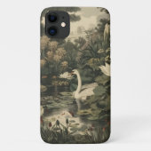 Botanische Elegance - Schwan im Wald Case-Mate iPhone Hülle (Rückseite)