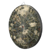 Botanische Elegance - Schwan im Wald Dartscheibe (Vorderseite rechts)