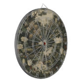 Botanische Elegance - Schwan im Wald Dartscheibe (Vorderseite Links)