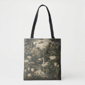 Botanische Elegance - Schwan im Wald Tasche (Vorderseite)