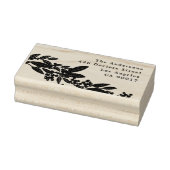 Botanische Elegance Weihnachten Rücksendeadresse Gummistempel (Stempel)