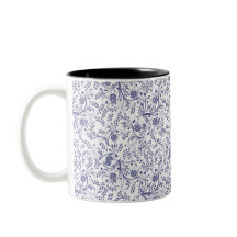Botanische Elegance Weiße Tasse