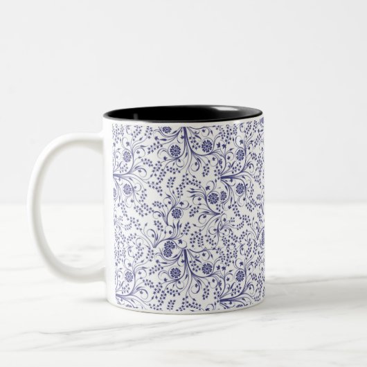 Botanische Elegance Weiße Tasse (Links)
