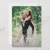 Botanische Elegante Kalligrafie Weihnachten Ein Fo (Vorderseite)