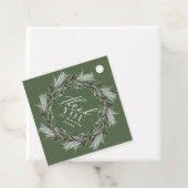 Botanische elegante moderne Babydusche Vielen Dank Geschenkanhänger (Beispiel)