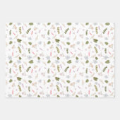 Botanische Elegante Wildblume Geschenkpapier Set (Vorderseite 2)