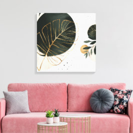 Botanische Eleganz Esszimmer-Kollektion Leinwanddruck