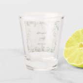 Botanische Eleganz: Stilvolles Shot Glass Schnapsglas (Rückseite)