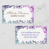 Botanische Elemente, elegante Visitenkarten Visitenkarte (Vorne/Hinten)