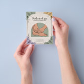 Botanische Elemente & Erdtöne - Reflexzonenmassage Flyer (Gruppe)