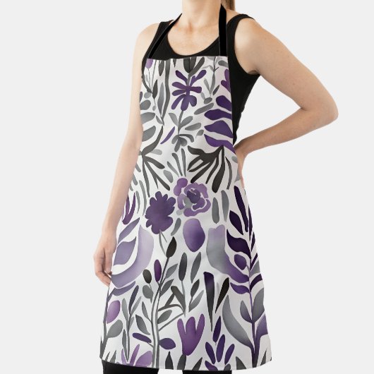 Botanische Elemente in Lila Schürze (InSitu)