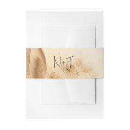 Botanische Elfenbein-Bohemische texturierte Hochze Einladungsbanderole