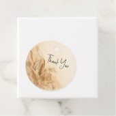 Botanische Elfenbein-Bohemische texturierte Hochze Geschenkanhänger (Beispiel)